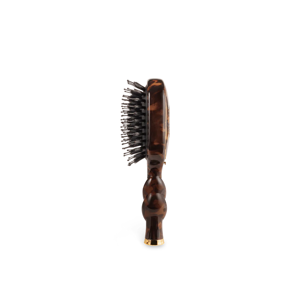 Mini Boar Bristle Hair Brush | Tortoise