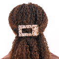 Blonde Tortoise Flat Rectangle Hair Clip
