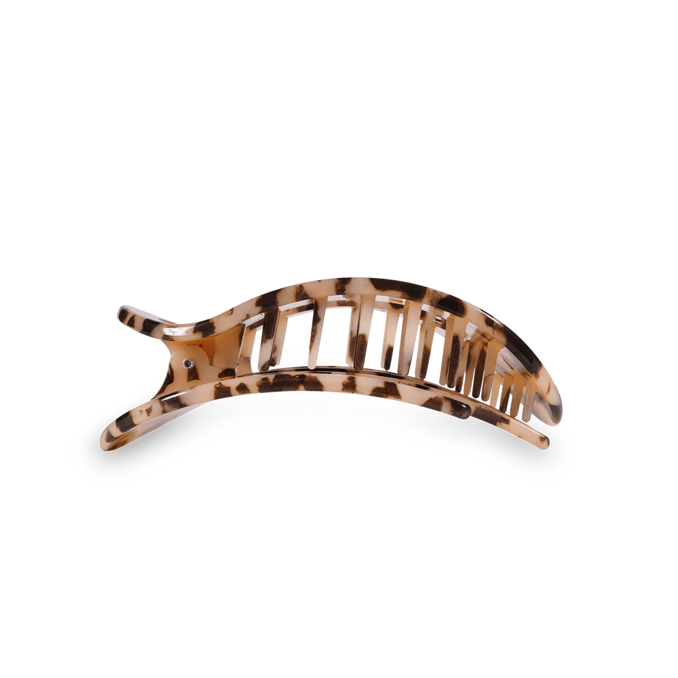 Blonde Tortoise Flat Round Hair Clip