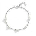 Chain & Freshwater Pearl Satelite Bracelet