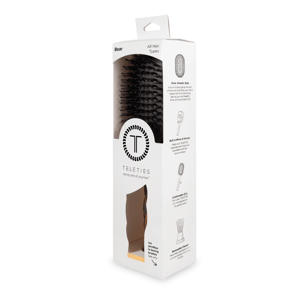 Boar Bristle Hair Brush | Tortoise