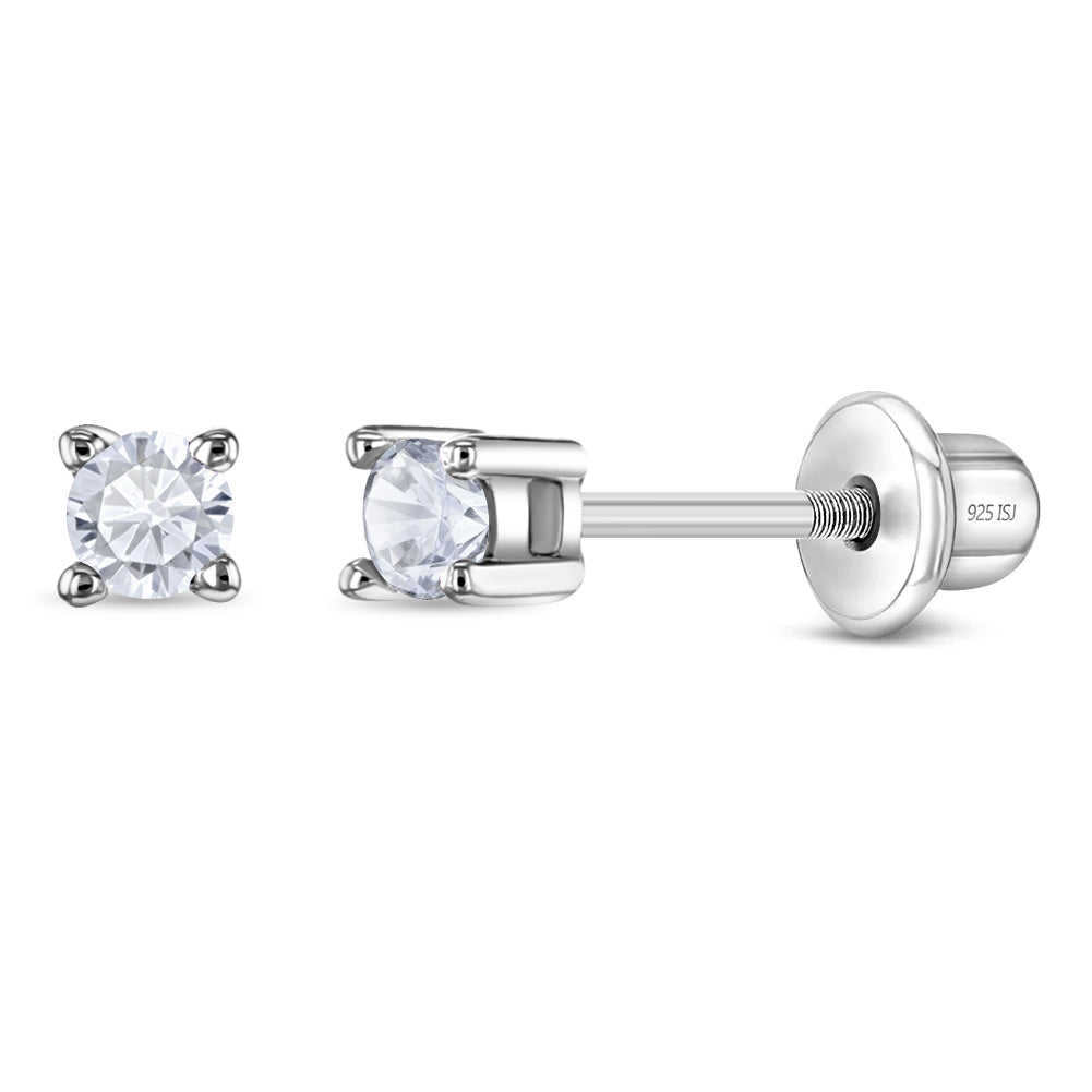 My First Solitaire Baby Earrings