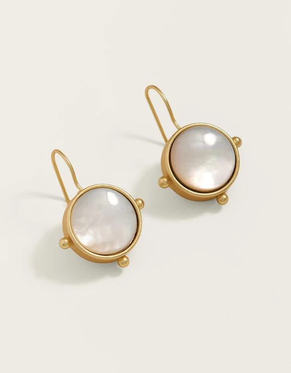 Barony Earrings Mother-of-Pearl