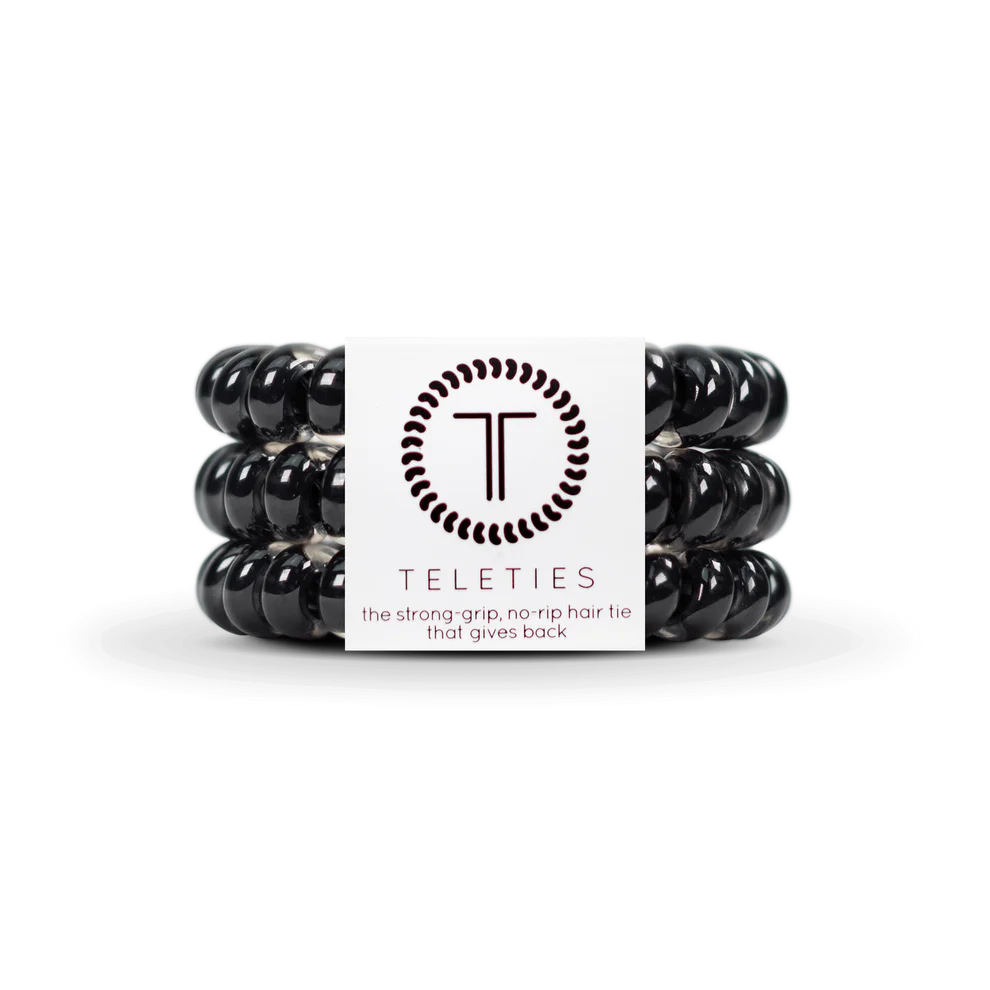 Jet Black Hair Ties
