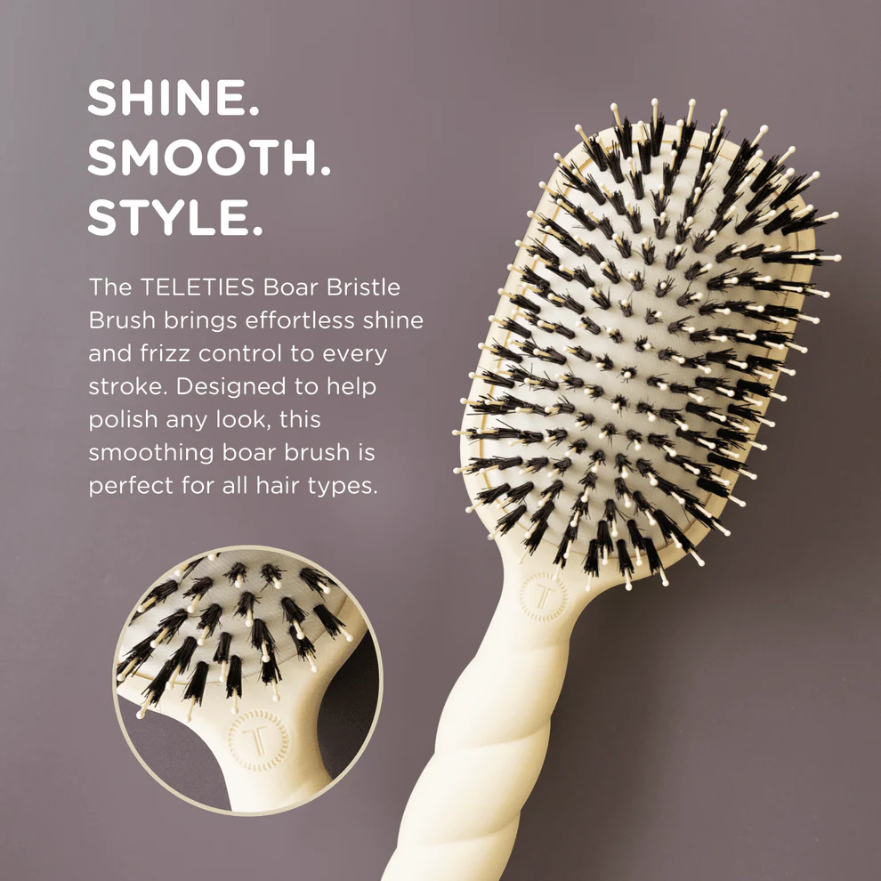 Boar Bristle Hair Brush | Tan