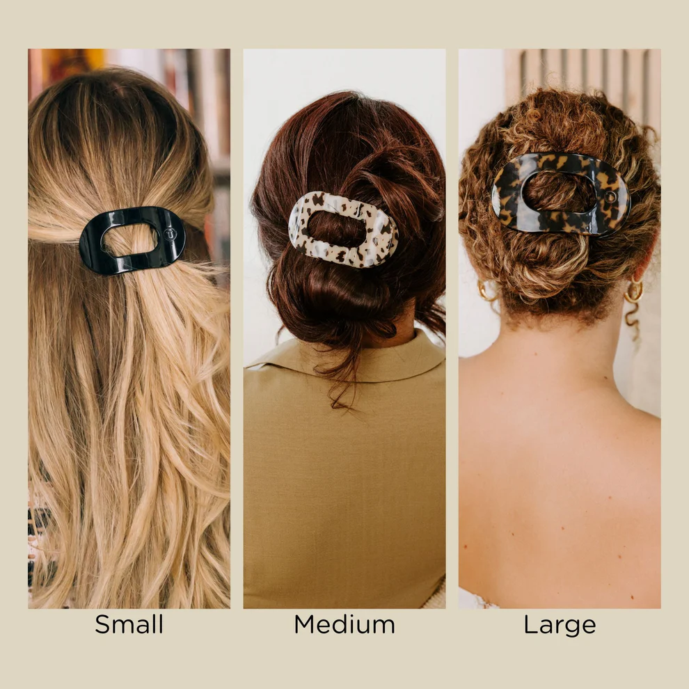 Blonde Tortoise Flat Round Hair Clip