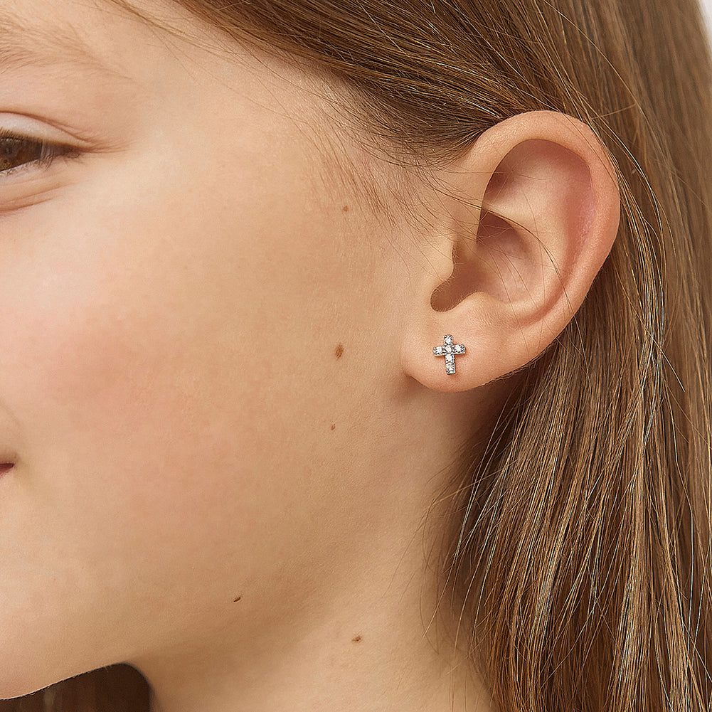 The Perfect Cross Girl Earrings