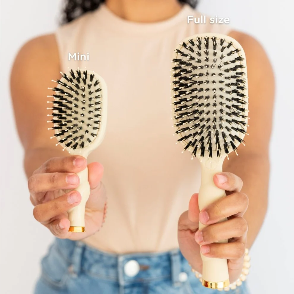 Boar Bristle Hair Brush | Tan