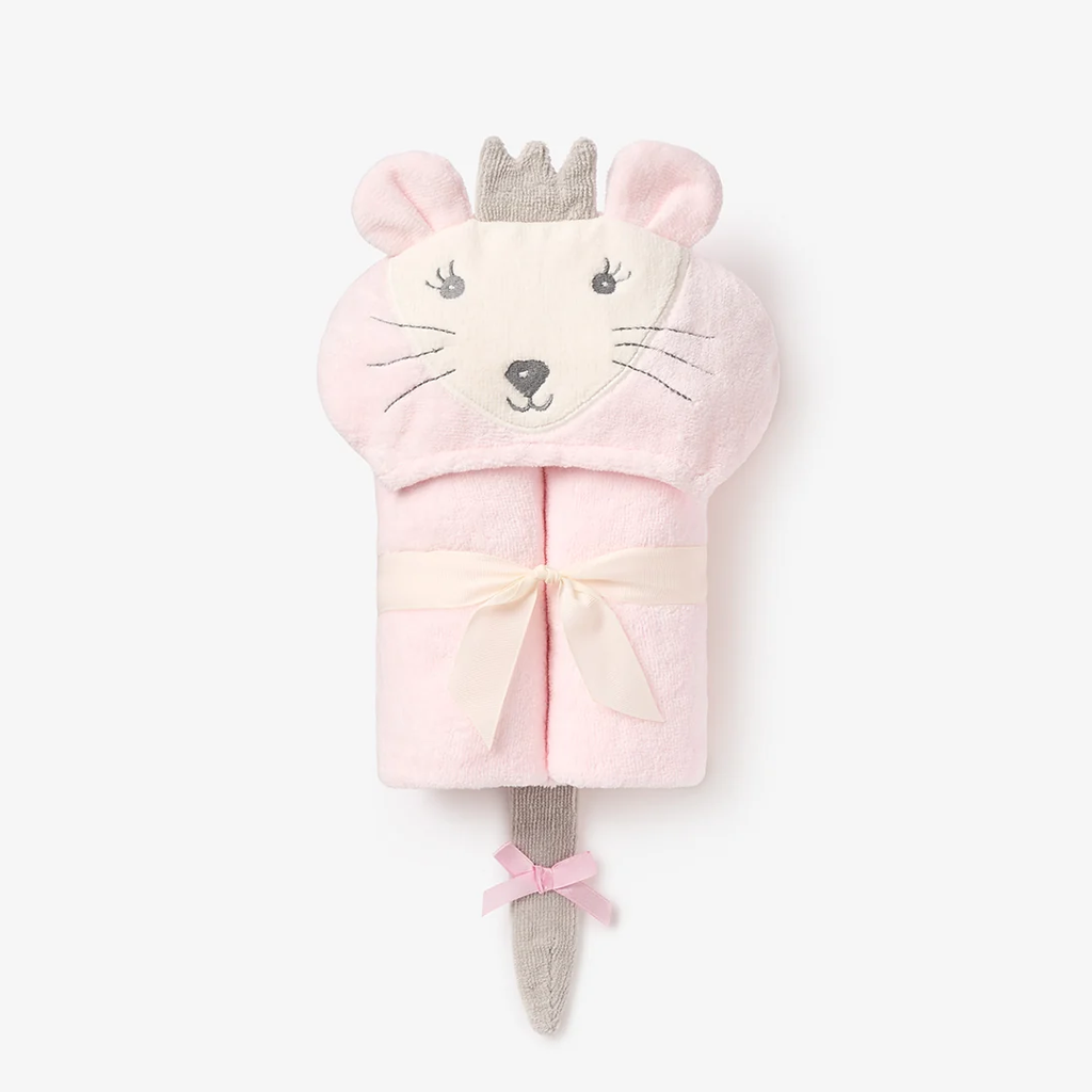 Mouse Hooded Baby Bath Wrap