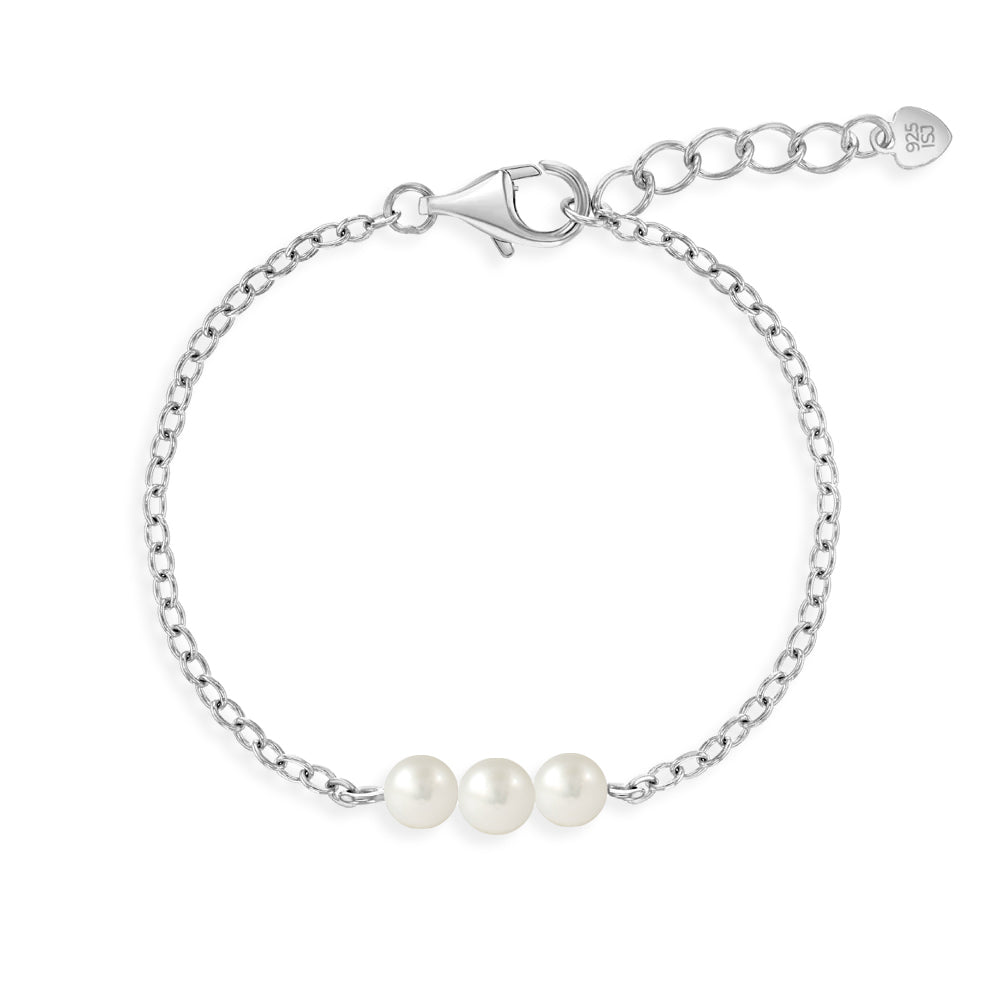 Freshwater Pearl & Link Toddler Bracelet