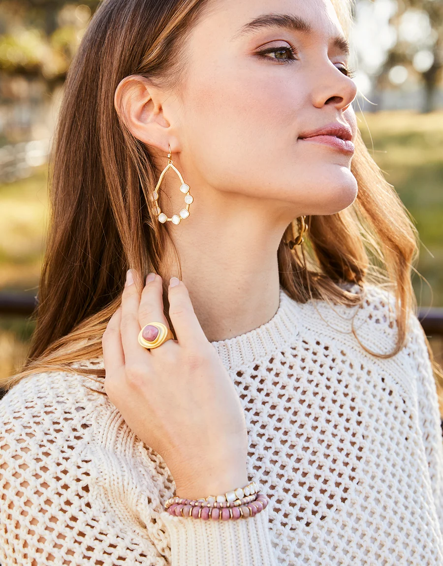 Maera Earrings Mother-of-Pearl