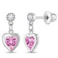 My First Dangle Hearts Girl Earrings
