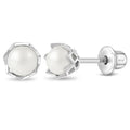 Pearls in a Basket Girl Earrings