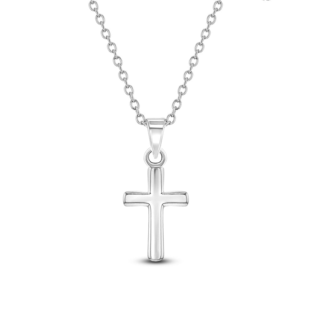 Teenie Tiny Cross Baby Pendant Necklace