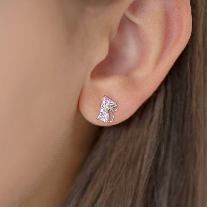 Sassy Kitty Cat Girl Earrings