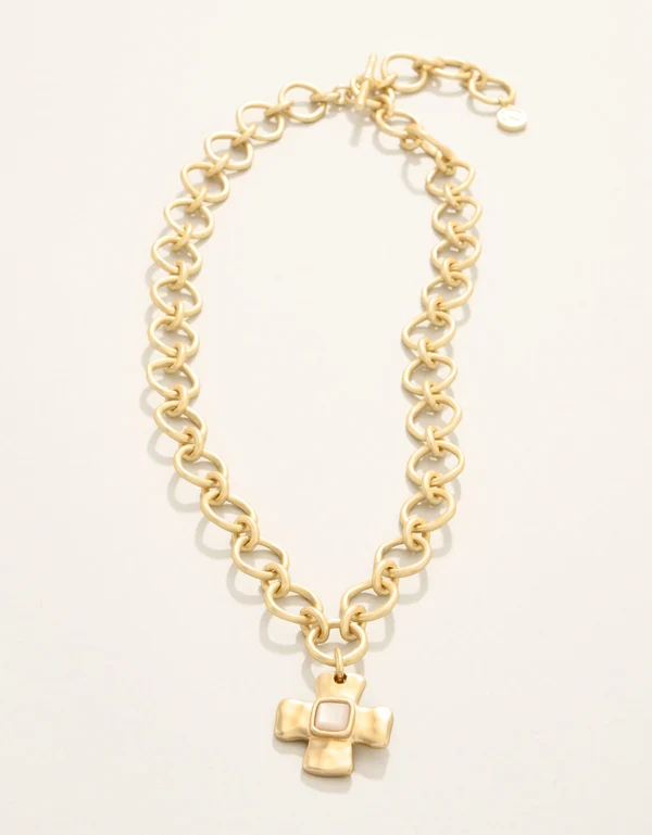 Affirmation Necklace 18" Mother-of-Pearl