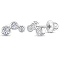 Bezel Climber Girl Earrings