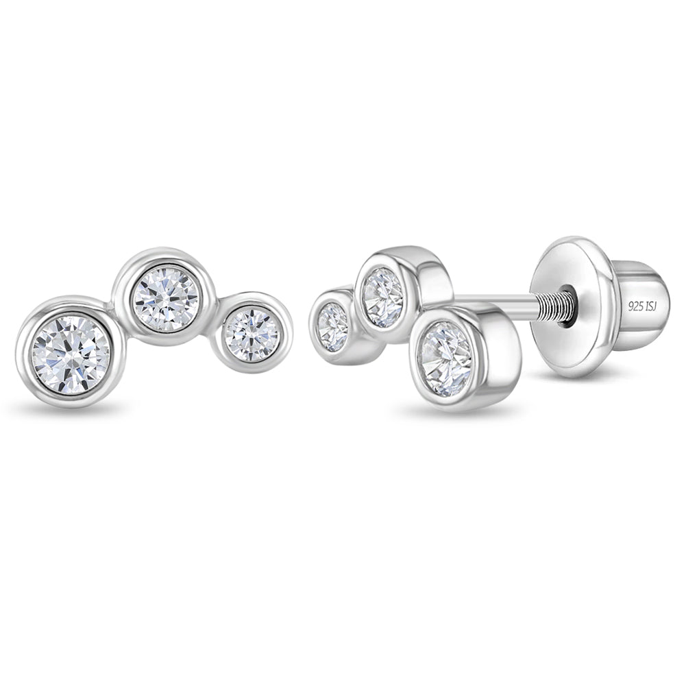 Bezel Climber Girl Earrings