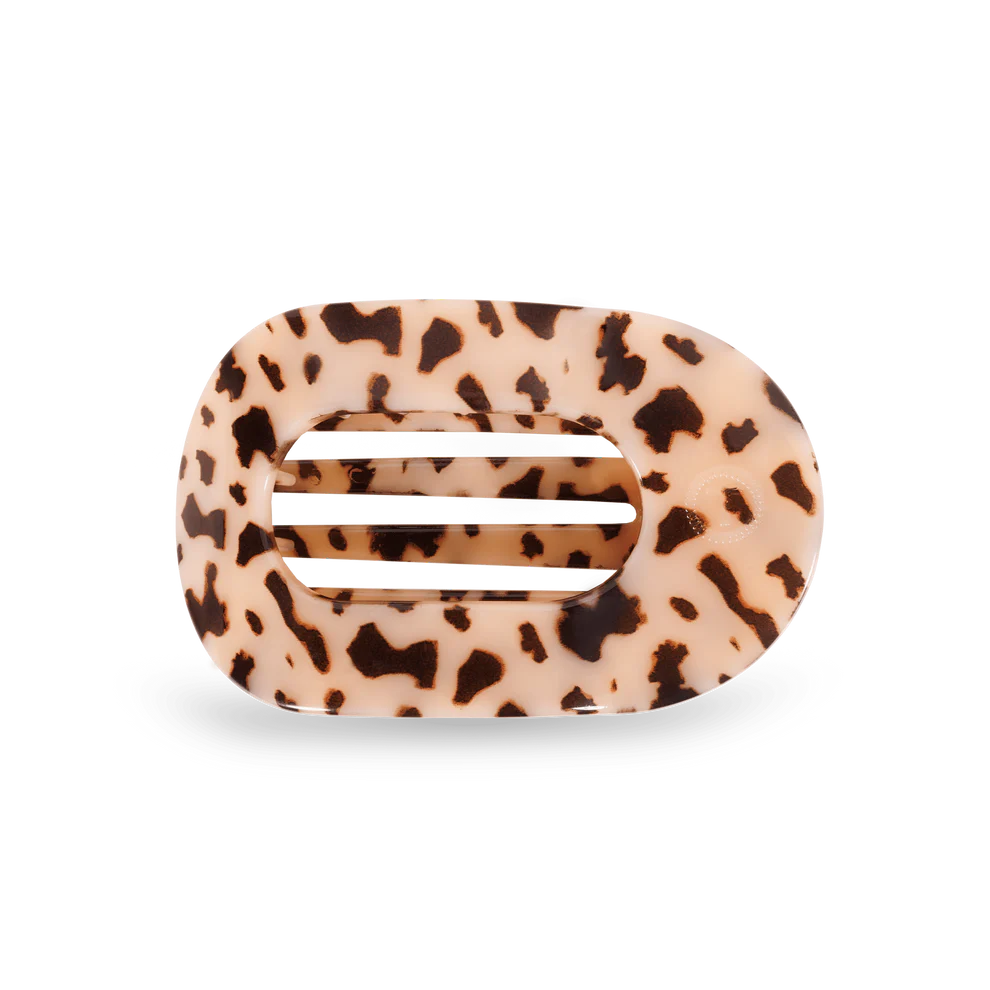 Blonde Tortoise Flat Round Hair Clip