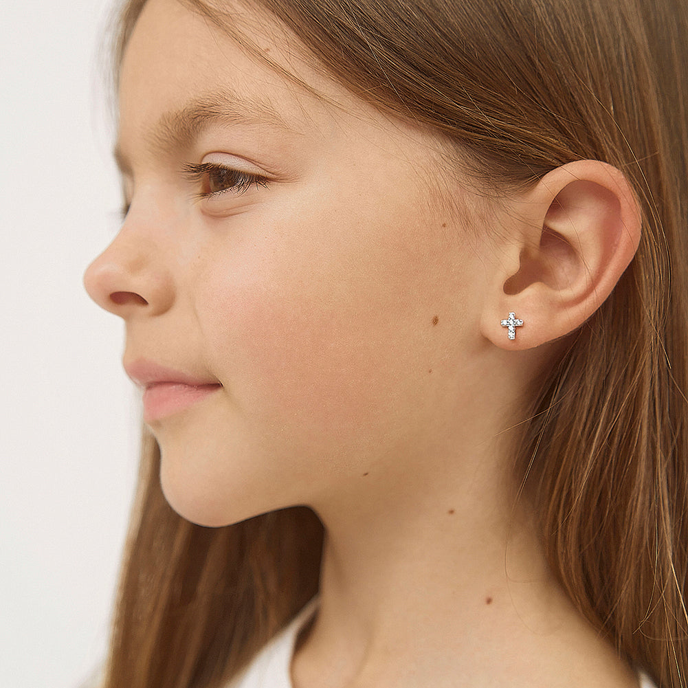 The Perfect Cross Girl Earrings