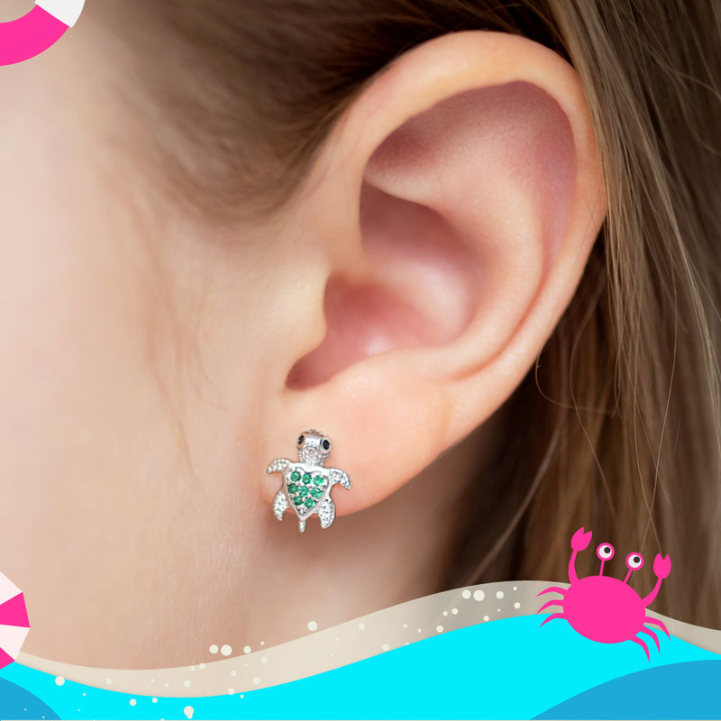 Adorable Turtle Girl Earrings