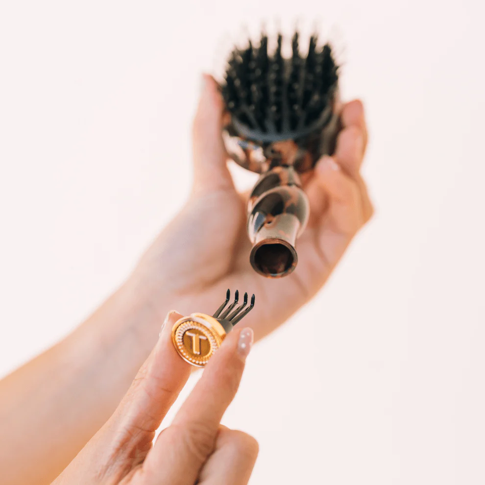Mini Boar Bristle Hair Brush | Tortoise