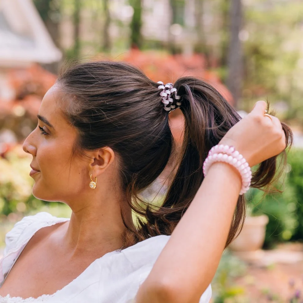 Rose Water Pink Hair Ties