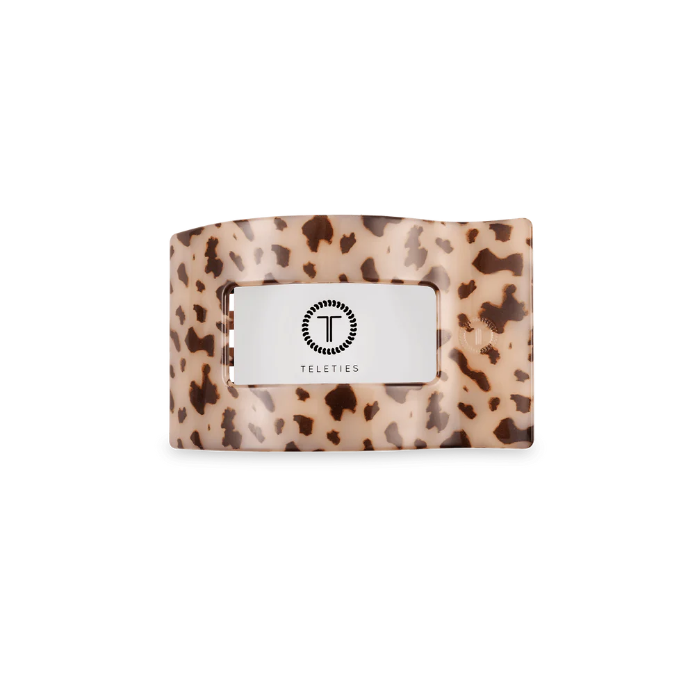 Blonde Tortoise Flat Rectangle Hair Clip