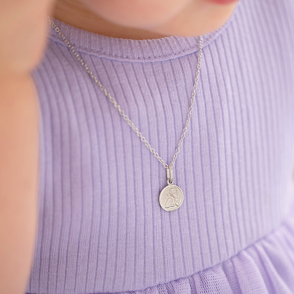 Guardian Angel Children's Medal Necklace