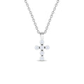 Tiny Pearl Cross Toddler Pendant Necklace