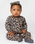 Kiara Ruffled Zippered Footie