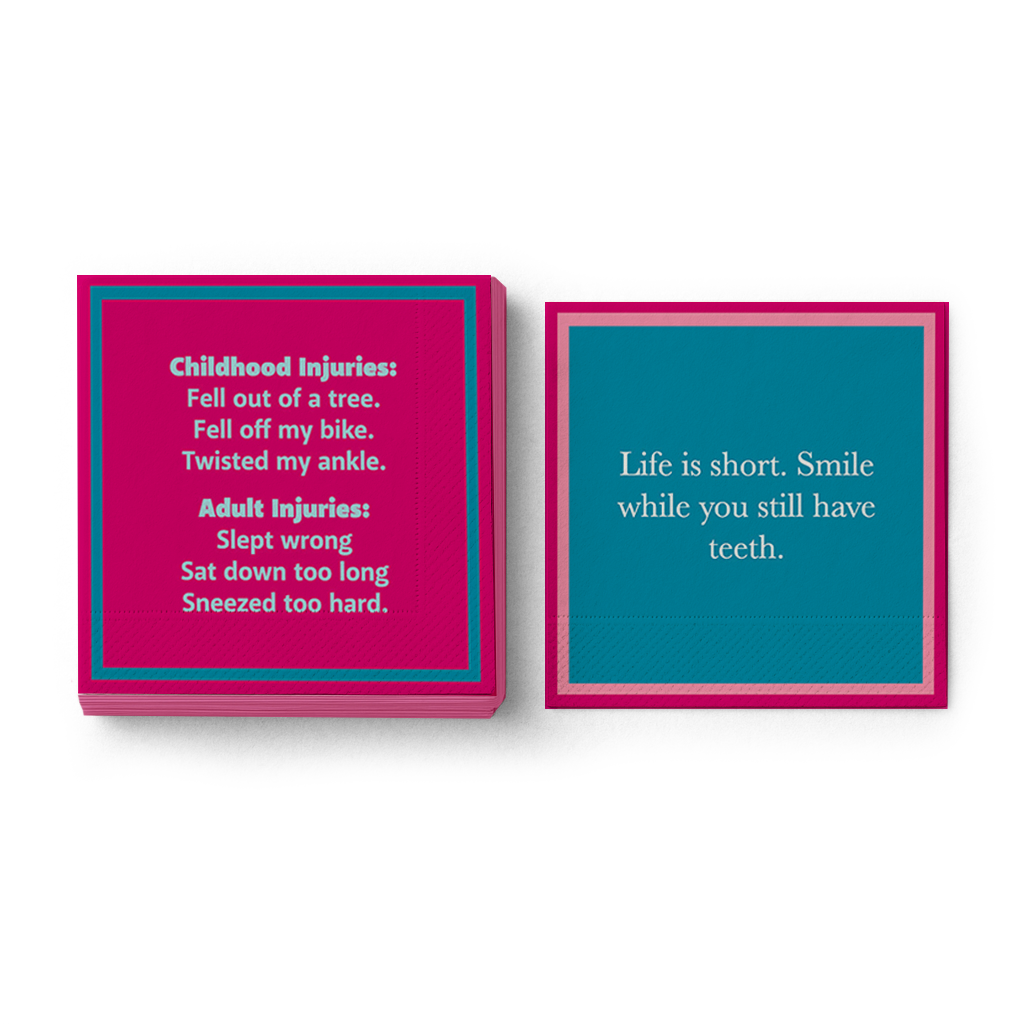 Life Is Short Cocktail Napkin