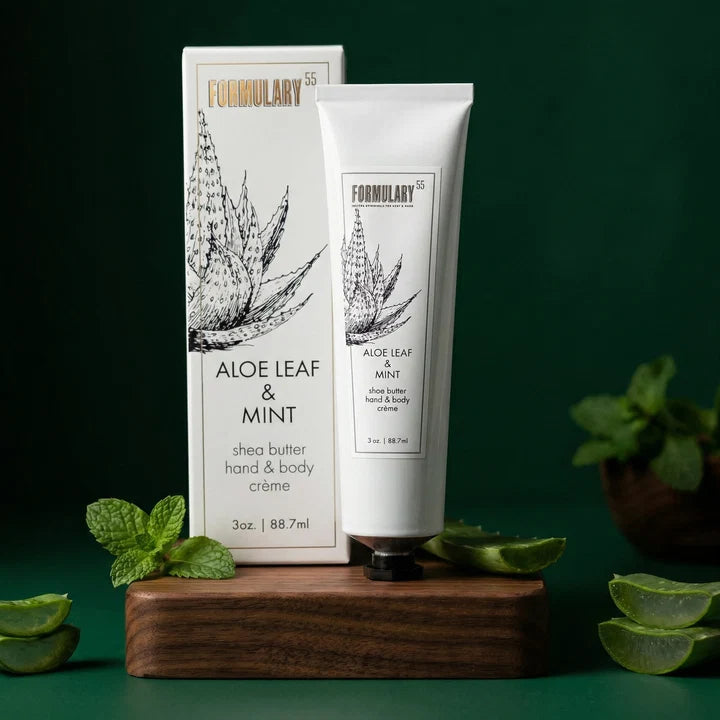 On-the-Go Shea Butter Hand and Body Creme Tube | Aloe Leaf & Mint