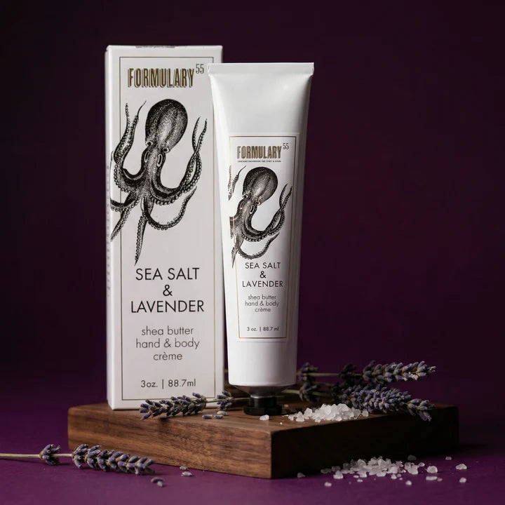 On-the-Go Shea Butter Hand and Body Creme Tube | Sea Salt & Lavender