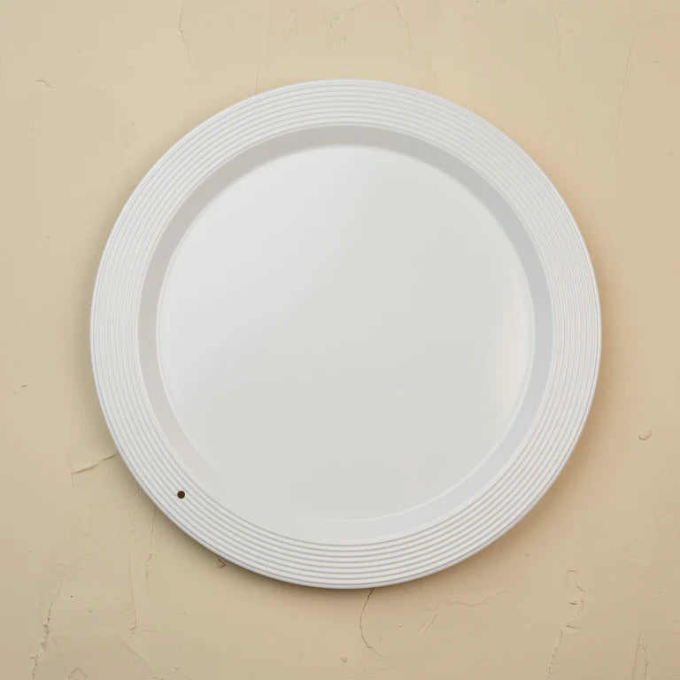 Melamine Round Platter | Pinstripes