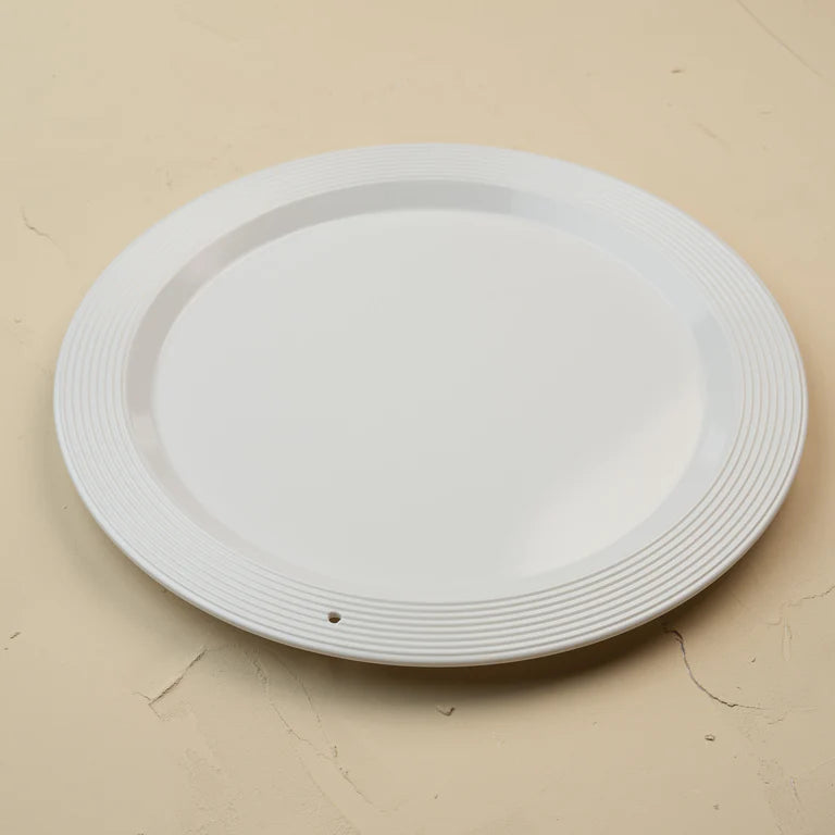 Melamine Round Platter | Pinstripes