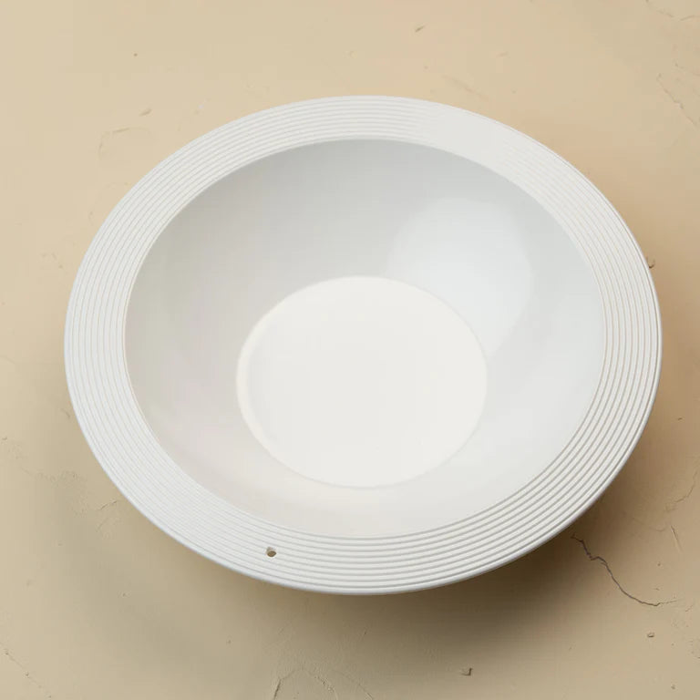 Melamine Shallow Bowl | Pinstripes